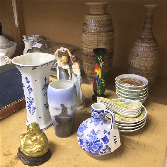 Decorative china- Copenhagen vase etc